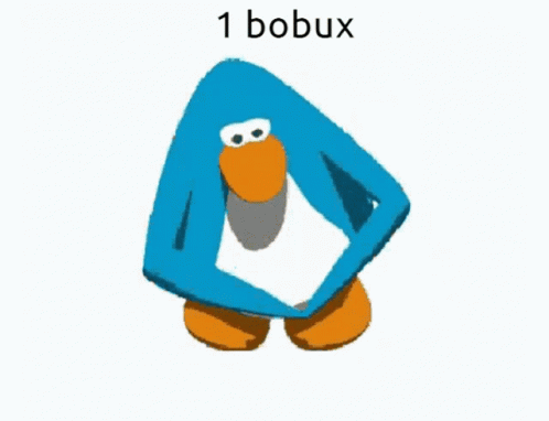 A Picture Of A Penguin With The Words 1 Bobux On The Bottom GIF