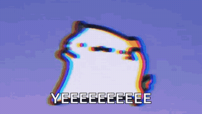 A Picture Of A Penguin With The Words Yeeeeeeeeee On It GIF