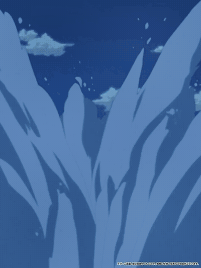 A Picture Of A Person Flying Through A Blue Circle GIF
