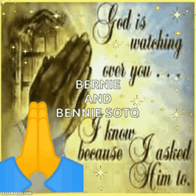 A Picture Of A Person Praying With The Words God Is Watching Over You GIF