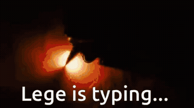 A Picture Of A Person 'S Face With The Words Lege Is Typing GIF