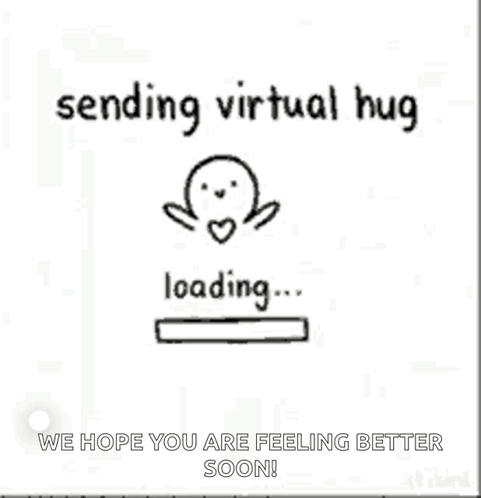A Picture Of A Person Sending A Virtual Hug . GIF