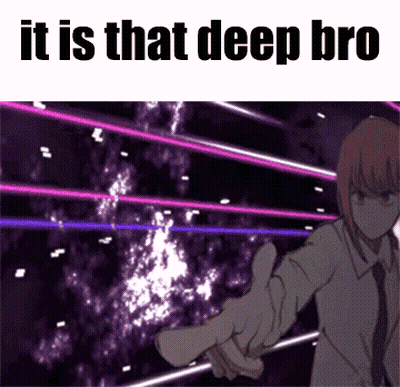 A Picture Of A Person Shaking Hands With The Words It Is That Deep Bro On The Bottom GIF
