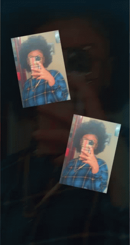 A Picture Of A Person Taking A Selfie With The Word Love In The Corner GIF