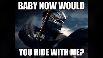 A Picture Of A Person With A Sword And The Words `` Would You Lie For Me '' . GIF