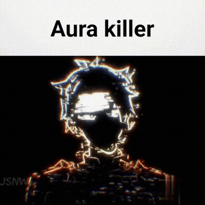 A Picture Of A Person With Aura Killer Written On The Top GIF