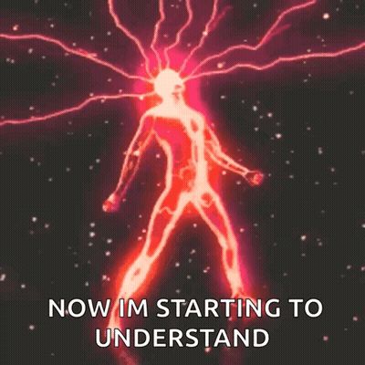A Picture Of A Person With Lightning Coming Out Of Their Head With The Caption Now Im Starting To Understand GIF
