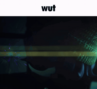 A Picture Of A Person With The Word Wut Below It GIF