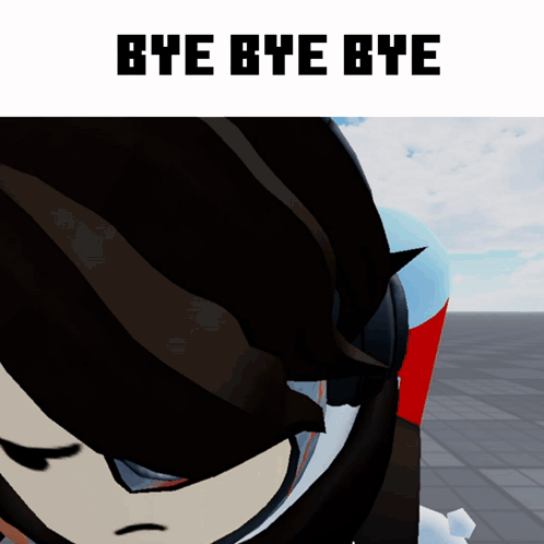 A Picture Of A Person With The Words " Bye Bye Bye " Above It GIF