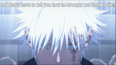 A Picture Of A Person With The Words Do I Really Have To Tell You How He Brought Me Back To Life On The Bottom GIF
