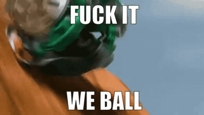 A Picture Of A Person With The Words Fuck It We Ball GIF