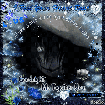 A Picture Of A Person With The Words Goodnight Me Together You On It GIF