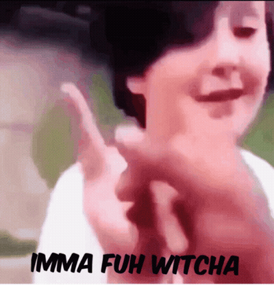 A Picture Of A Person With The Words Imma Fuh Witcha GIF