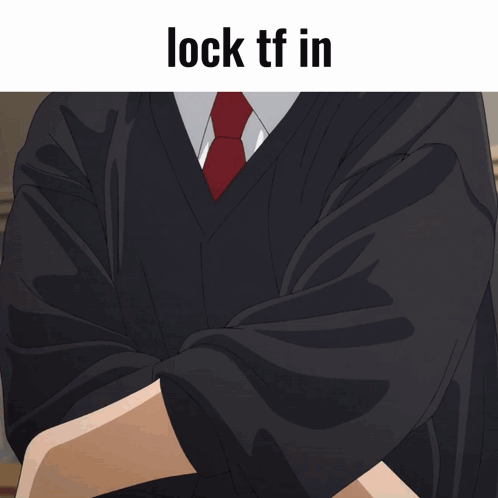 A Picture Of A Person With The Words Lock Tf In Below It GIF