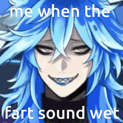A Picture Of A Person With The Words Me When The Fart Sound Wet Written On It GIF