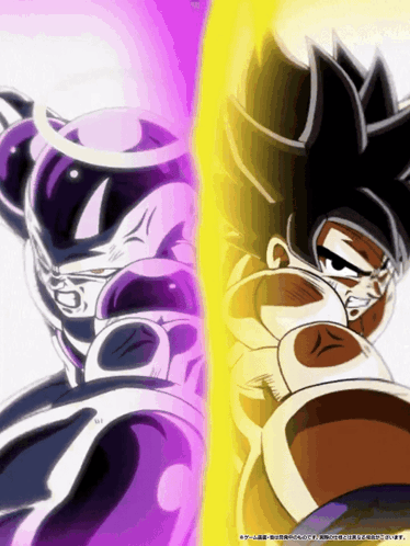 A Picture Of A Purple And A Yellow Cartoon Character GIF