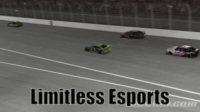 A Picture Of A Race Track With The Words Limitless Esports GIF