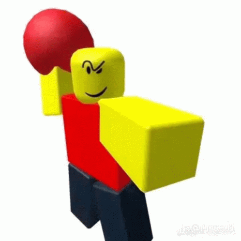 A Picture Of A Roblox Character With A Boxing Glove GIF