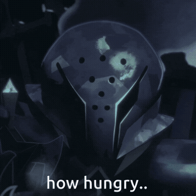A Picture Of A Robot With The Words " How Hungry " Below It GIF