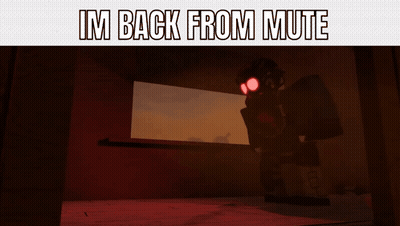 A Picture Of A Robot With The Words Im Back From Mute GIF