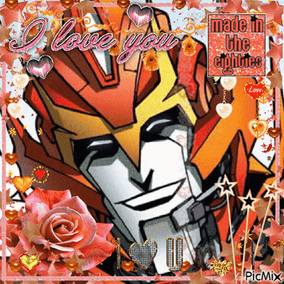 A Picture Of A Robot With The Words Made In The Eighties On It GIF