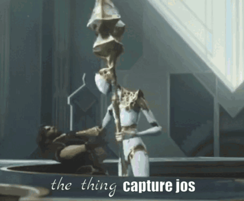 A Picture Of A Robot With The Words The Thing Capture Jos GIF