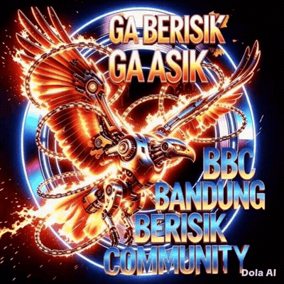 A Picture Of A Robotic Eagle With The Words Ga Bersik Ga Asik Bbc Banding Bersik Community GIF