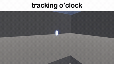 A Picture Of A Room With The Words " Tracking O ' Clock " On The Top GIF