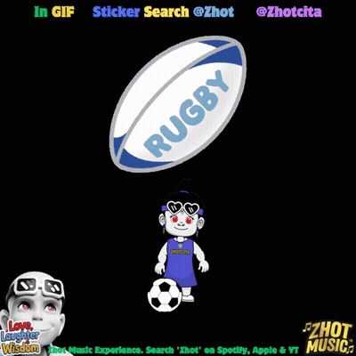 A Picture Of A Rugby Ball With The Words Sticker Search At The Top GIF