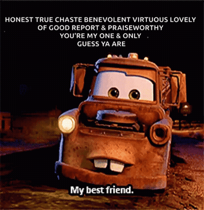 A Picture Of A Rusty Truck With A Caption That Says " My Best Friend " GIF