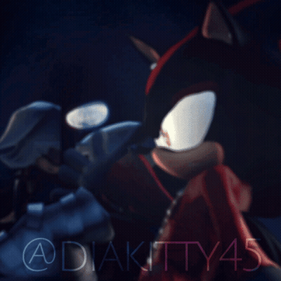 A Picture Of A Shadow The Hedgehog With The Name Adiakitty45 On The Bottom GIF