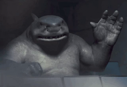 A Picture Of A Shark With The Word Hand Underneath GIF