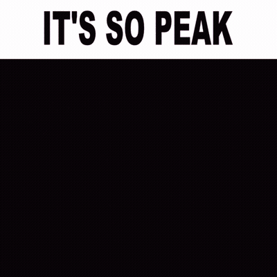 A Picture Of A Shark With The Words It 'S So Peak GIF