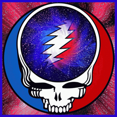 A Picture Of A Skull With A Lightning Bolt In The Middle GIF