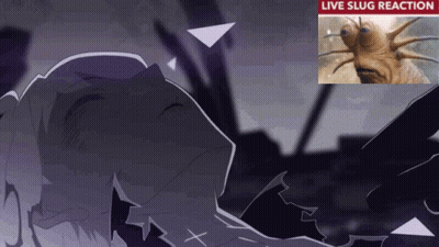 A Picture Of A Slug With The Words Live Slug Reaction GIF