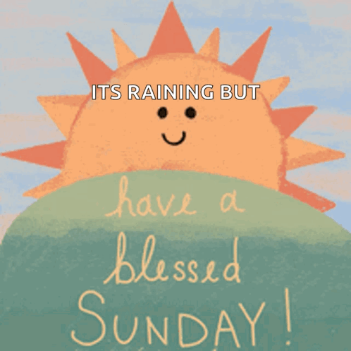 A Picture Of A Smiling Sun With The Words Have A Blessed Sunday GIF