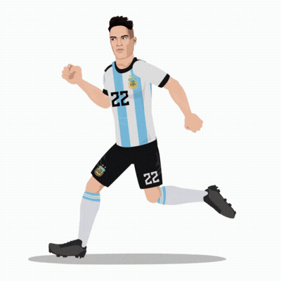 A Picture Of A Soccer Player With The Number 22 On His Shirt GIF