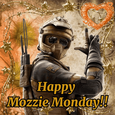 A Picture Of A Soldier With The Words Happy Mozzie Monday Written On It GIF