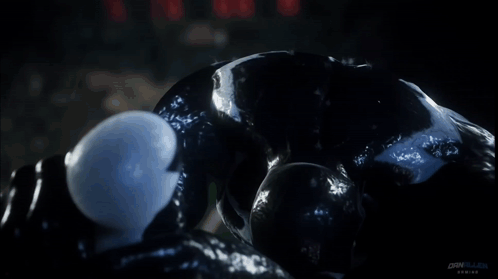 A Picture Of A Spider Man And A Monster With The Word Spiderman On It GIF