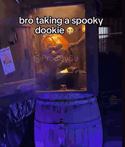 A Picture Of A Spooky Dookie With The Caption Bro Taking A Spooky Dookie GIF