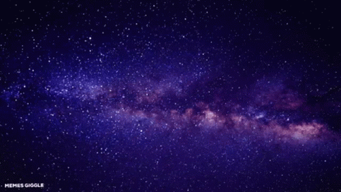 A Picture Of A Starry Night Sky With The Words Memes Giggle Below It GIF