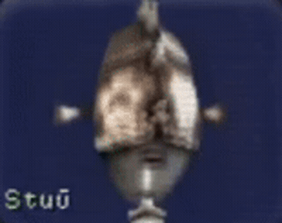 A Picture Of A Statue With The Words Stupid Mercenary Written Below It GIF