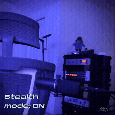 A Picture Of A Stealth Mode On Displayed GIF