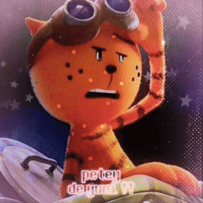 A Picture Of A Stuffed Animal That Says Petey De Yumi GIF