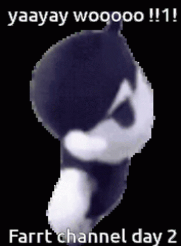 A Picture Of A Stuffed Animal That Says ' Yaay Wooooo !! 1 ' On It GIF