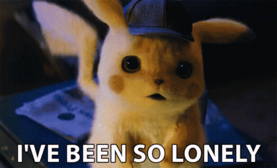 A Picture Of A Stuffed Animal With The Words I 'Ve Been So Lonely GIF
