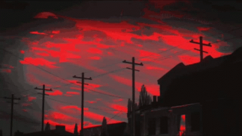 A Picture Of A Sunset With The Word Shade Above It GIF