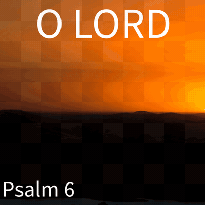 A Picture Of A Sunset With The Words O Lord Psalm 6 GIF