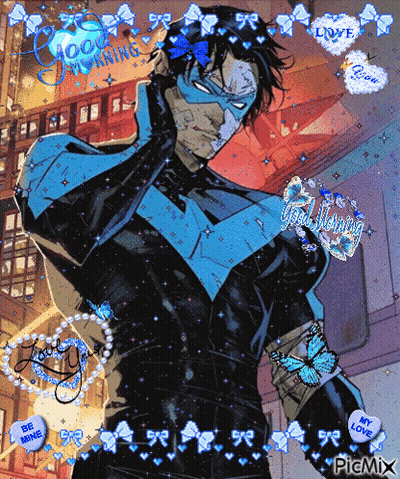 A Picture Of A Superhero With Hearts That Say Be Mine GIF