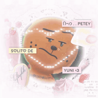 A Picture Of A Teddy Bear With A Sticker That Says " Solito De " GIF